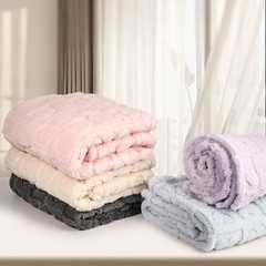 5 Pcs Manta Bebe Corazones Suave Regalo Recien Nacido 30×40 Beige Gris Azul Rosa