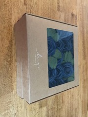 TWO BOXES Ling’s Moments Deep Navy Blue Roses NWT 25 Pcs – 50 Pcs TOTAL