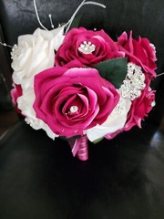 Pink & Ivory Luxury Bouquets for Quincenera & Wedding