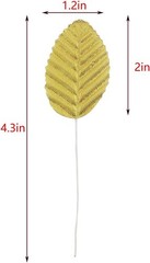 200 hojas artificiales de seda doradas para decoración de bodas, fiestas