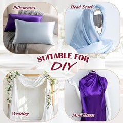 Tela De Satin Rojo Por Yarda Suave Charmeuse Para Vestido Boda Costura Y DIY
