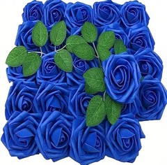 25 Foam Roses 25pcs Artificial Flowers, Fake Flowers Roses