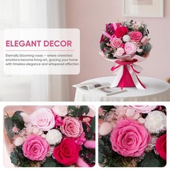 Flowers for Delivery Preserved Flower Small, Pink Bouquet