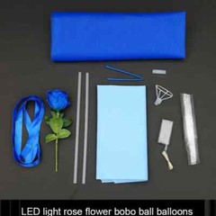 Valentine 1 RoseFlower Bouquet Ballon Wedding Decoration Bobo Ball LED
