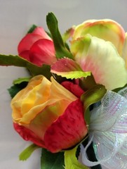 Formal pin on rose corsage