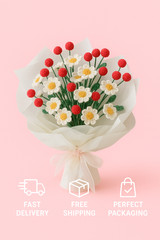 Flower Bouquet Gift Wedding, Party Love Deco