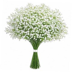 Babys Breath Artificial Flowers Fake Flowers Gypsophila Bouquet 24 Pcs White