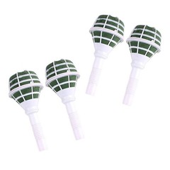 4Pcs Assorted Color Floral Handle Wedding Flower Holder and Bouquet Base Support
