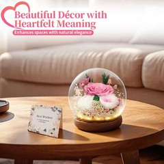 Preserved Flowers Mothers Day Gifts, Gifts for Mom Wife Grandma Pink