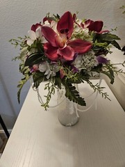 cascading bridal bouquet