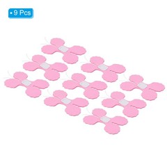 9.8ft Four-Leaf Garland, 9 Pack Tissue Paper Hanging Flower, Light Pink