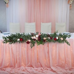 9ft Artificial Floral Garland Rose Flower Garland For Party Wedding Decoration