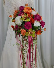 Bright and Beautiful Garden Boho Silk Wedding Bouquet