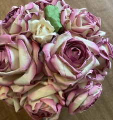 Handmade Gorgeous Large Millinery Paper Rose Bouquet