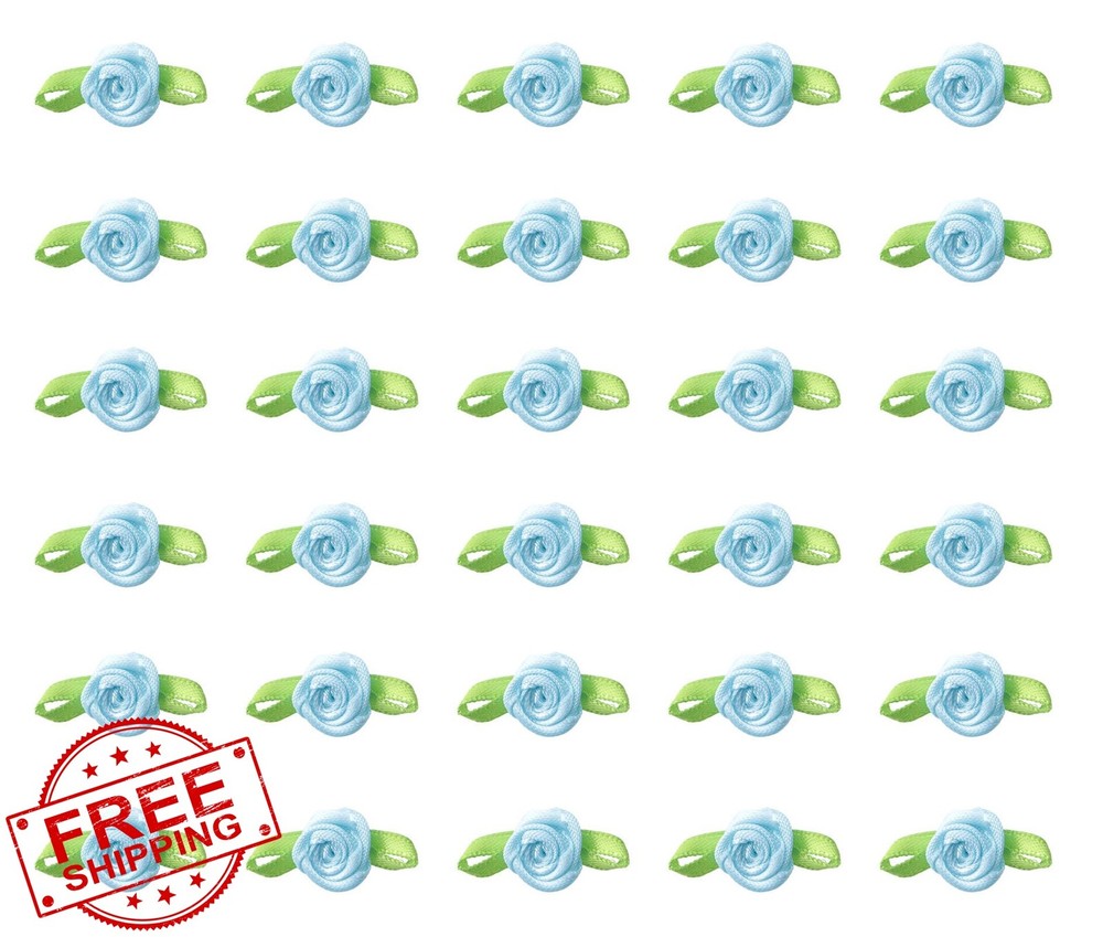 Ruwado Satin Roses Light Blue