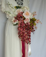 Ribbons and Garden Silk Wedding Bouquet