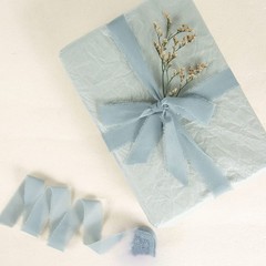 Tear Edges Chiffon Ribbon 5 Meter Roll Florals Bouquets Crafting Decoration