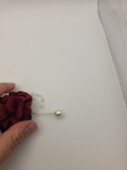 2Pcs Burgundy Rose Corsage and Boutonniere Set, Artificial Wrist Corsage Wristle