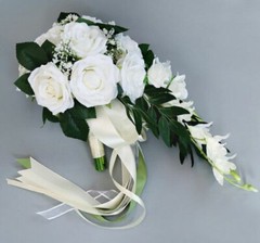 Boda Novia Ramo Mano Atada Flor Decoración Para Boda Fiesta Chaise Longue Rosas