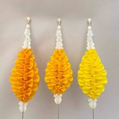 Artificial Flowers Fabric Plastic Garlands Bushes Needles Arranged Bouquets Plug