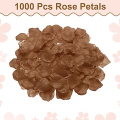 1000pcs Artificial Rose Petals Fake Silk Flower Petals for Wedding Khaki