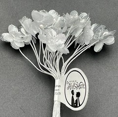 Studio His & Hers Silver Mini Flower Pick Hobby Lobby 916106
