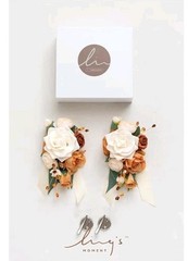 Ling’s moment 2pcs Prom Wrist/Shoulder Corsage Artificial Flower, Girl/Mother…