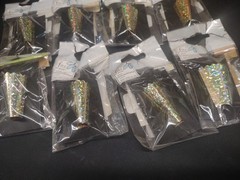 Gold Holo Foil Bout Magnet, Attach Boutonniere w/o Pins “Glitterati 24 Karat”