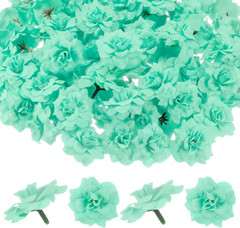50-Pack Artificial Roses Heads, Silk Faux Rose Head for Wedding/Bouquet/Flower W
