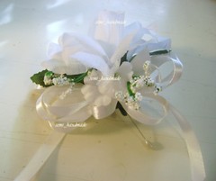 Purple~Navy~Red~Ivory~Maroon~White~Rose Pin Corsage~Pin Boutonniere~wedding~Prom