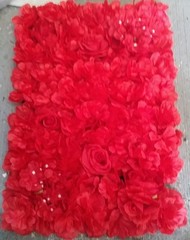 Red Rose Artificial Flower Panels Wedding Party Wall Decor Photo Background