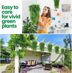8pcs Artificial Plant Fake Eucalyptus Fern Hanging Flowe Vine Garden Home Decor