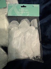 White Rose Petals Wedding 5 Bags of 300 Pieces Each 1500 Total Wedding Petals