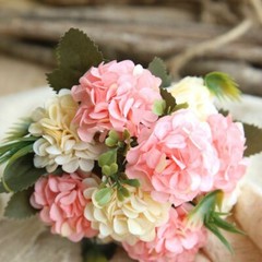1pc Artificial Wedding Whitepink Hydrangea Flowers Bouquet Party Home Decor Gift