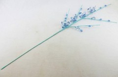 Floral Wire Garland Tree, Bridal Decor, Blue Faux Crystal Flowers, Cassiani 1302