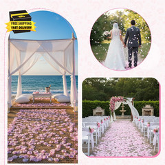 1000PCS Pink Rose Petals, Artificial Silk Flower Petals for Galentines Day Decor