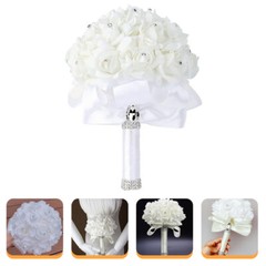 1PC Artificial Flower Bouquet Wedding Hand Bouquet Wedding Bouquet for Bride
