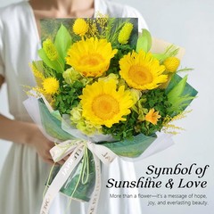 Preserved Sunflower Bouquet – Forever Flowers for Delivery, Yellow