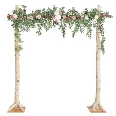 Ling’s Moment 6.5FT Backdrop Floral Garland, Spring Artificial Wedding Arch F…