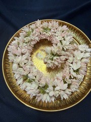 16” 1 Mulam Jaathi Poo Natural Looking Handmade Jasmine Flower Gajra G5