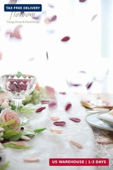 Floroom 300pcs Rose Petals Burgundy Maroon Faux Silk Flower Petals for Wedding F