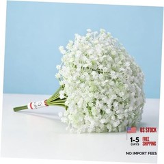 60 Pcs Babys Breath Artificial Flowers White Baby Breath Flowers Bulk,Real