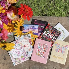 All You Need is Love Bouquet 25 Wildflower Packets for Planting, Brown