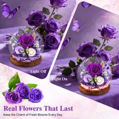 Purple Rose Gifts for Mom Birthday Women | Forever D1-