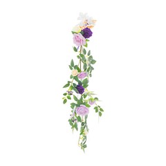 10 PCS Modern Wedding Chair Decorations, Wedding Aisle Floral Artificial Flowers