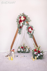 Floral Arch Drapes Kit (3 Pack) for Weddings & Parties – Elegant Decor