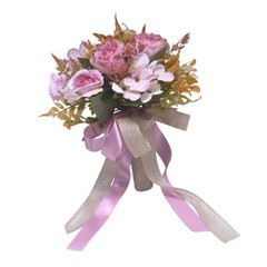 Nature Silk Flower Bride Handheld Bouquet with Life Like Design For Weddings