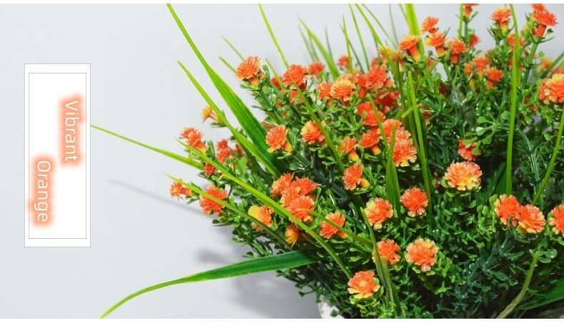 US 4pcs Artificial Flowers Plastic Baby’s Breath Floral Wedding/Home Decorate