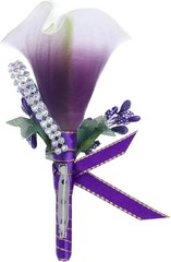 Handmade Calla Lily Boutonnieres Set of 6 – Elegant Wedding & Anniversary Choice