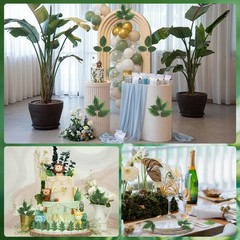 Small Sunflower Fake Leaves 100 Pcs Artificial Plants Greenery Decorations